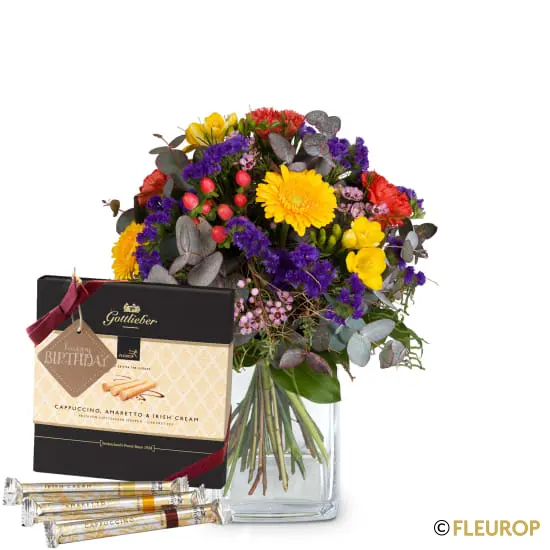 [93729-M] Good Mood mit Gottlieber Hüppen und «Happy Birthday»-Anhänger (Minimum)