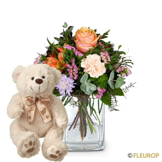 [91107-M] Klein aber Dein mit Teddybär (Minimum)