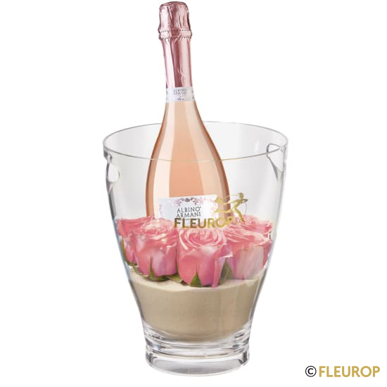 [90158] Hello Sweetheart mit Prosecco Rosé Albino Armani DOC (75 cl) inkl. Eiskühler