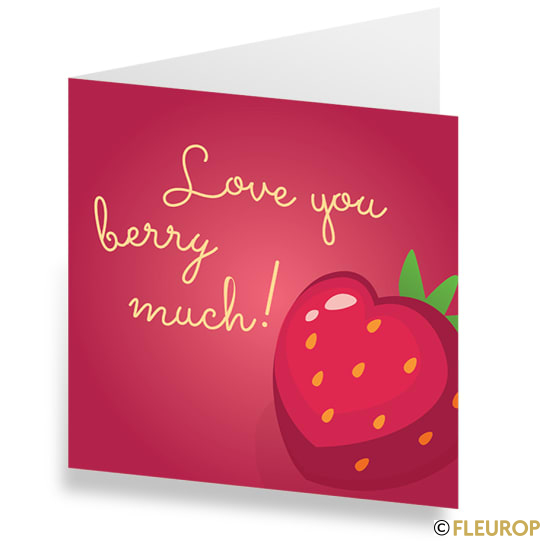 Karte Love You Berry Much