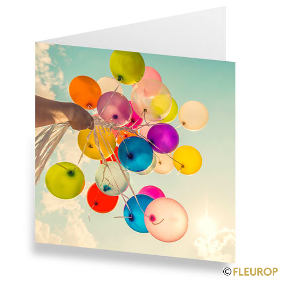 Karte Luftballons