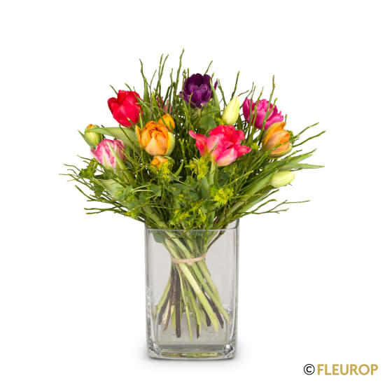 Bunter Tulpenstrauss