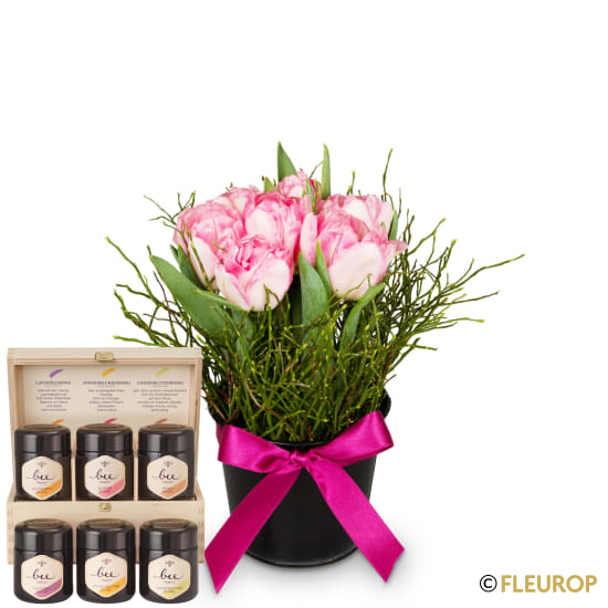Frühlingswiese mit Honig Geschenk-Set von Bee-Family
